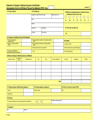 Norwegian Employer’s National Insurance Contributions Statement