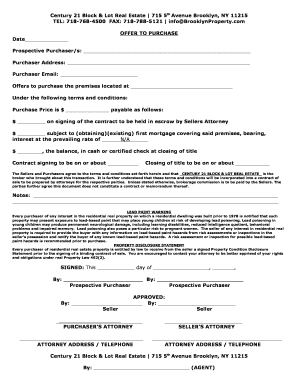 Offer to Purchase Real Estate