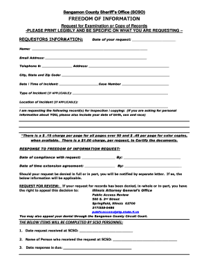 Sangamon County FOIA Request Form
