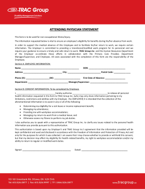 Attending Physician Statement Form