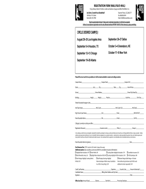 ScoutsFocus Basketball Camp Registration Form