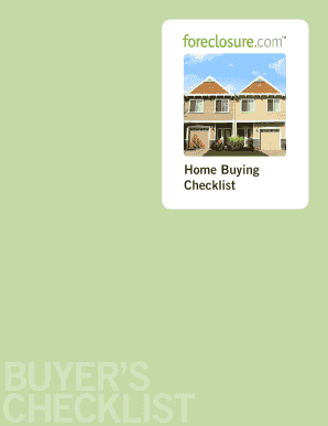 Home Buying Checklist