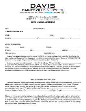 Demo Lending Agreement