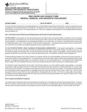Texas Abortion Consent Form