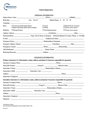 Patient Registration Form
