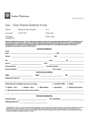 Bariatrics New Patient Referral Form