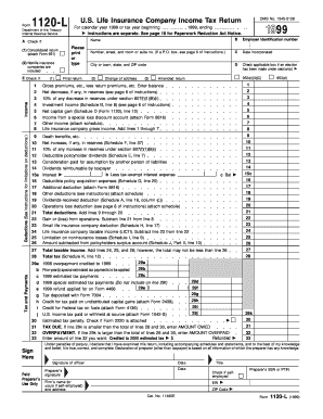 US Life Insurance Company Income Tax Return