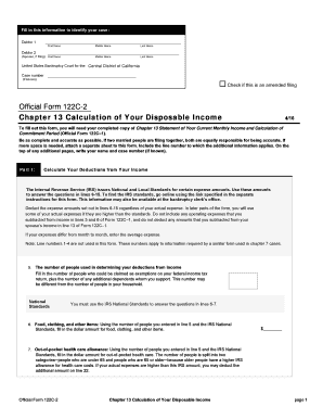 Chapter 13 Calculation of Disposable Income