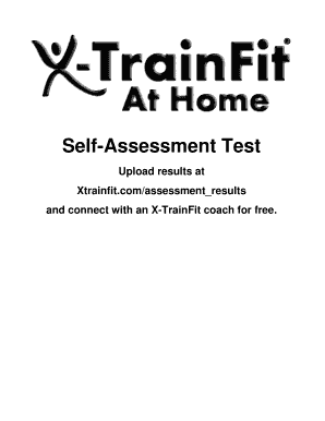 X-TrainFit Fitness Assessment Form