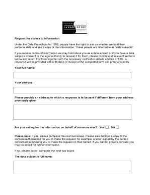 Data Protection Request Form