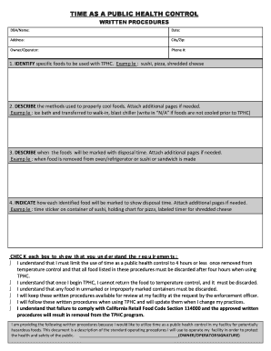 Isi job description - TIME AS A PUBLIC HEALTH CONTROL - CCHS main page - cchealth