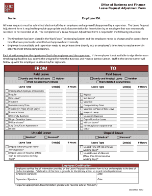 Leave application form template word - FFRROOMM TTTOOO - Ohio State University - busfin osu