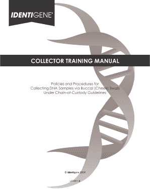 Training Manual - IDENTIGENE Collectors