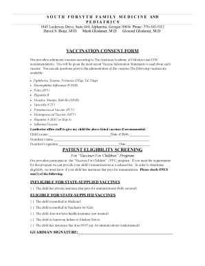 Vaccination Consent Form