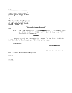 Tamil Nadu Electricity Board General Provident Fund Nomination Form