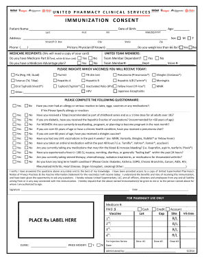 Immunization Consent Form 2011 - Market Street