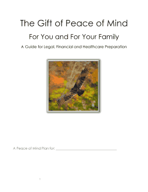 Peace of Mind Plan Template
