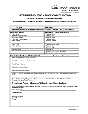 Pharmacy Prior Authorization Request Form