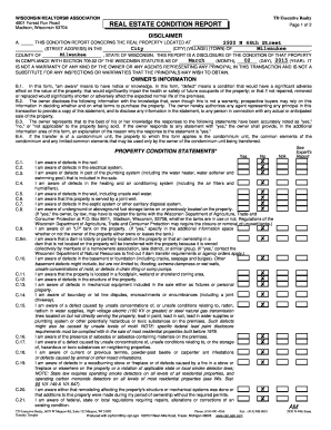 Wisconsin Real Estate Condition Report