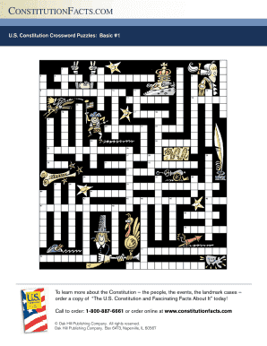 US Constitution Crossword Puzzle