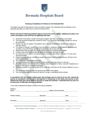 Postnatal Ward Partner Guidelines