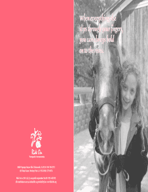 Ride On Event Invitation and Donation Form