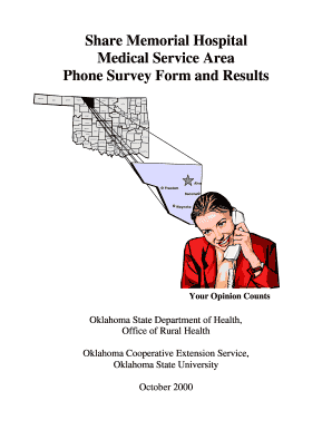 Share Memorial Hospital Phone Survey Form