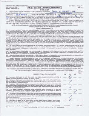 Wisconsin Real Estate Condition Report