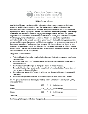 HIPAA Consent Form