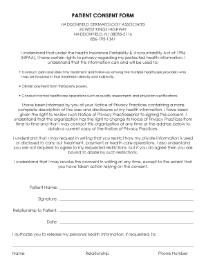 Patient Consent Form