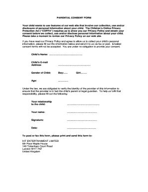 Parental Consent Form