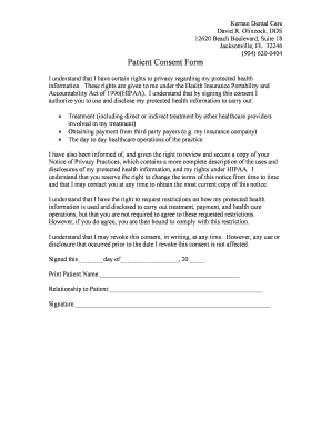Patient Consent Form