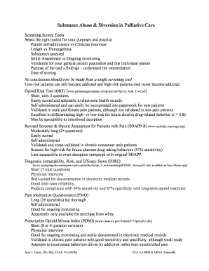 Palliative Care Controlled Substance Agreement