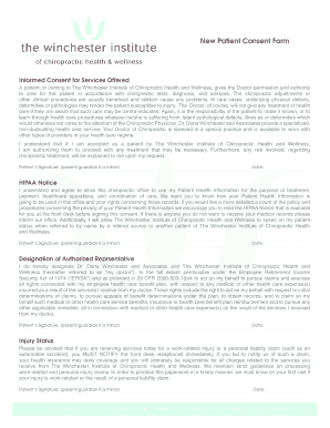 New Patient Consent Form
