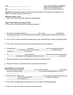 Catholic Directed Reading Guide