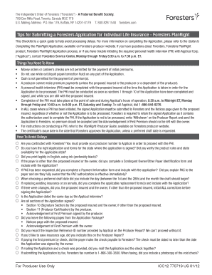 Foresters PlanRight Application
