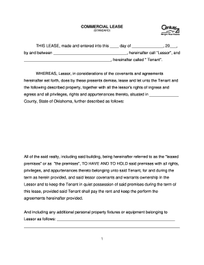 Commercial Lease Agreement