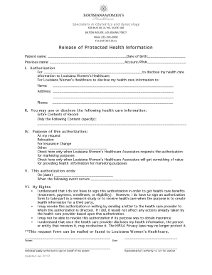 Release of Medical Records updated 012013 - Final