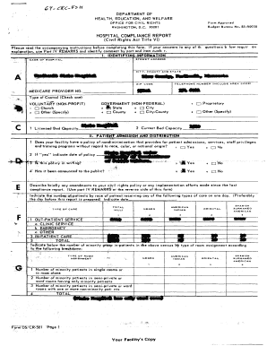 Hospital Compliance Report