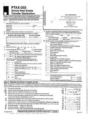 Illinois Real Estate Transfer Declaration