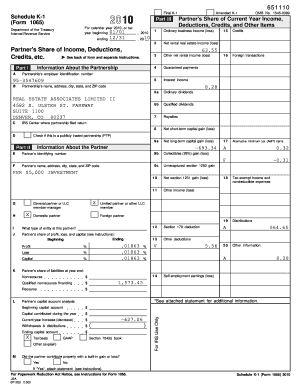 Schedule K-1 Form 1065
