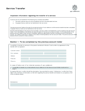 Service Transfer Agreement