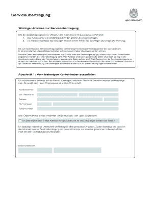 Serviceübertragung