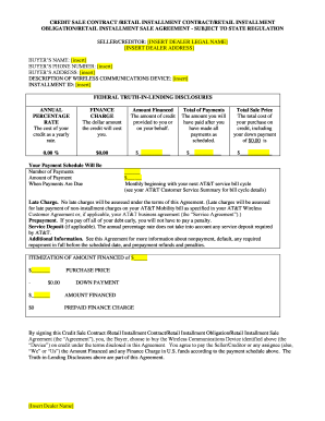 AT&T Retail Installment Contract