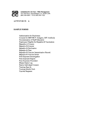 Authorization for Disclosure of HIV/HBV/HCV Test Results