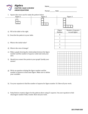 Algebra Quiz on Linear Equations