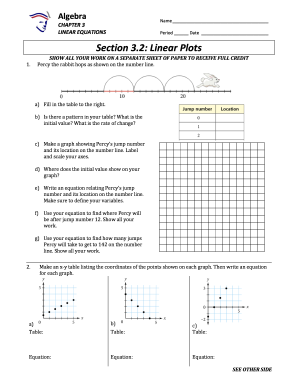 Algebra Linear Equations Worksheet