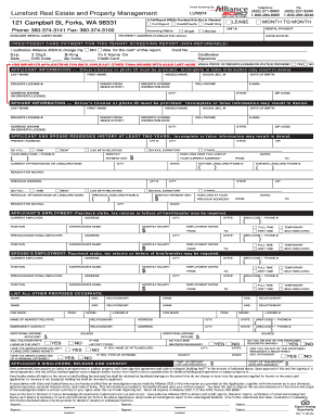 Tenant Screening Application Form