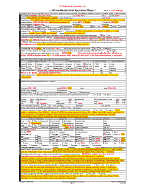 Uniform Residential Appraisal Report