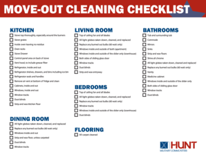 Move-Out Cleaning Checklist